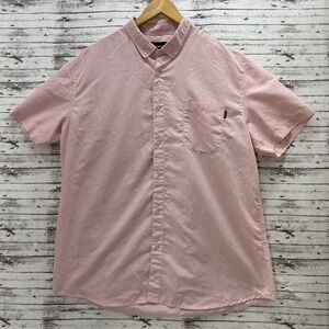 Molokai Surf Co. Button-Up Short Sleeve Shirt Pink Men's Size 2XL NWOT